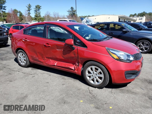 2014 Kia Rio LX with VIN KNADM4A32E6385200, listed as a Copart auction lot 52072335 with 94,790 mi miles and Salvage Title. Bid and sale history available at DreamBid. Image 4.