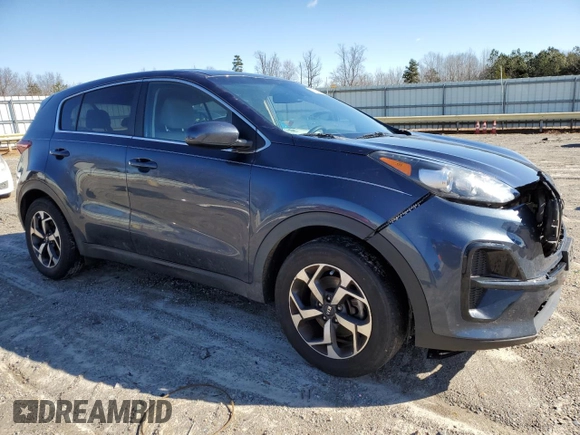2021 Kia Sportage LX with VIN KNDPM3AC1M7888414, listed as a Copart auction lot 45308345 with 201,295 mi miles and Salvage Title. Bid and sale history available at DreamBid. Image 4.