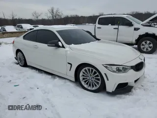 2015 BMW 4 Series 435i xDrive with VIN WBA3R5C58FK372610, listed as a Copart auction lot 43156135 with 107,031 mi miles and Salvage title. Bid and sale history available at DreamBid. Image 4.