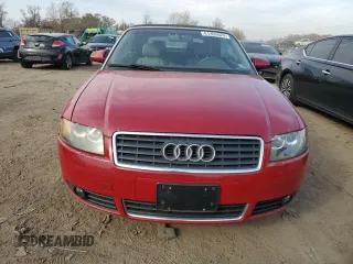2005 Audi A4 1.8T with VIN WAUAC48H45K006082, listed as a Copart auction lot 81305624 with 105,693 mi miles and Salvage Title. Bid and sale history available at carsss.com. Image 5.