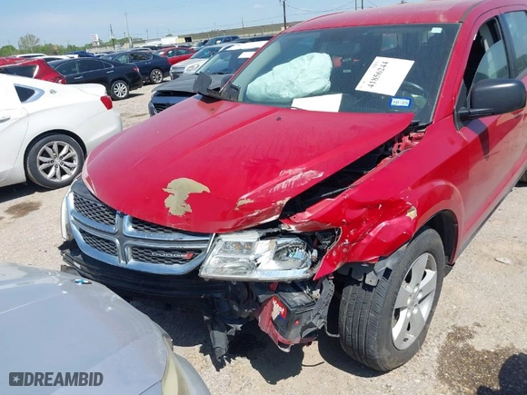 2013 Dodge Journey American Value Pkg with VIN 3C4PDCAB9DT576196, listed as a IAAI auction lot 41856244 with 161,925 mi miles. Bid and sale history available at carsss.com. Image 6.