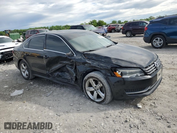 2013 Volkswagen Passat SE with VIN 1VWBN7A30DC134309, listed as a Copart auction lot 55862505 with 162,649 mi miles and Salvage title. Bid and sale history available at DreamBid. Image 4.