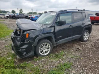 2019 Jeep Renegade Sport z VIN ZACNJBAB9KPK24540, wystawiony jako Copart lot #63061775 z przebiegiem Nie podano mil oraz Szkoda całkowita • Salvage title. Historia ofert i sprzedaży dostępna na DreamBid. Obrazek 1.