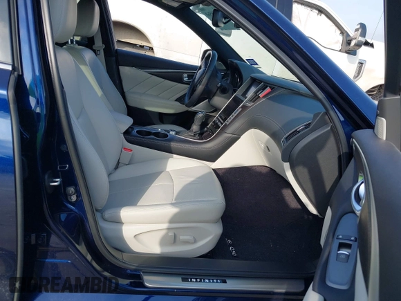 2024 Infiniti Q50 Sensory with VIN JN1EV7CP8RM601738, listed as a IAAI auction lot 42068560 with 10,154 mi miles and . Bid and sale history available at DreamBid. Image 5.