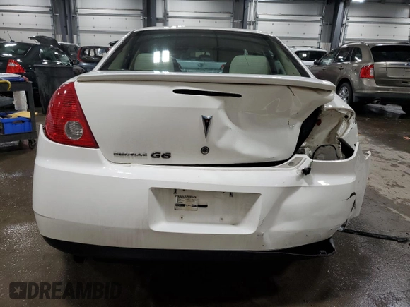 2007 Pontiac G6 1SV Value Leader with VIN 1G2ZF58B474198968, listed as a Copart auction lot 48893064 with 113,675 mi miles and Salvage Title. Bid and sale history available at carsss.com. Image 6.