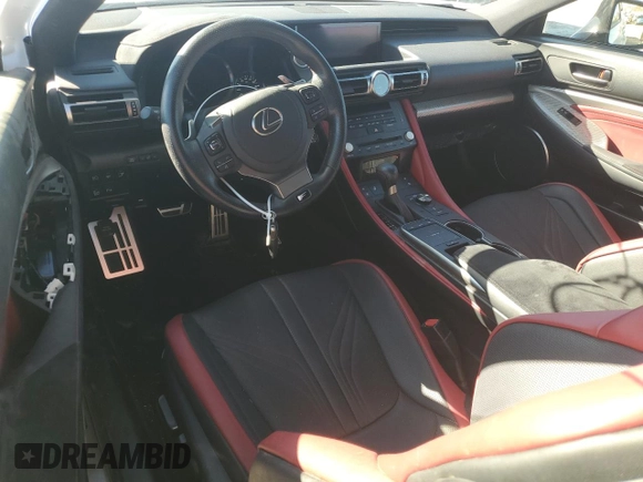 2021 Lexus RC F F z VIN JTHDP5BC9M5008266, wystawiony jako Copart lot #86579694 z przebiegiem 21 693 mil mil oraz Czysty tytuł • Clean title. Historia ofert i sprzedaży dostępna na DreamBid. Obrazek 8.