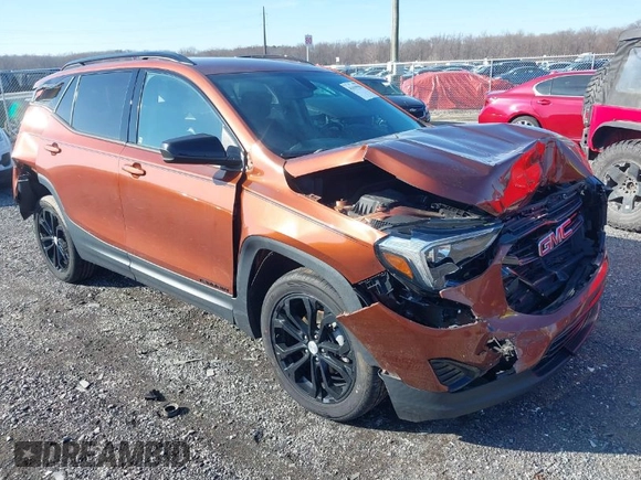 2019 GMC Terrain SLE with VIN 3GKALTEV5KL317283, listed as a IAAI auction lot 41639956 with 52,658 mi miles. Bid and sale history available at carsss.com. Image 1.