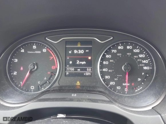 2015 Audi A3 2.0T Premium Plus with VIN WAUEFGFFXF1044922, listed as a IAAI auction lot 41709772 with 77,700 mi miles. Bid and sale history available at carsss.com. Image 7.