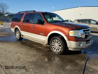 2008 Ford Expedition EL Eddie Bauer with VIN 1FMFK17558LA51642, listed as a Copart auction lot 43471465 with 0 mi miles and Salvage Title. Bid and sale history available at carsss.com. Image 4.