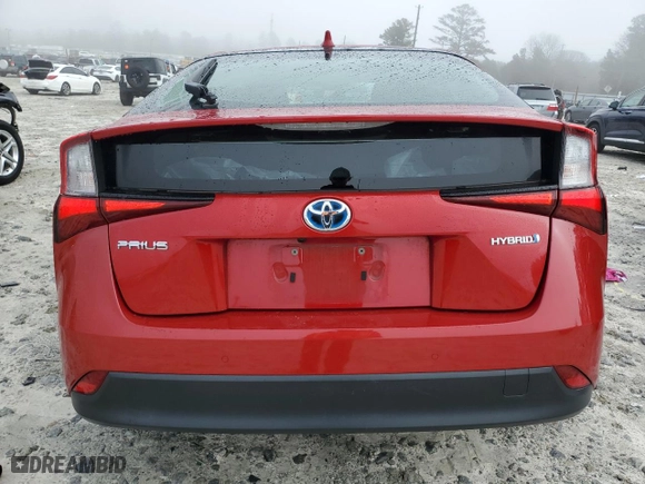 2021 Toyota Prius L Eco with VIN JTDKAMFU2M3147948, listed as a Copart auction lot 85476254 with 89,629 mi miles and Salvage Title. Bid and sale history available at carsss.com. Image 6.