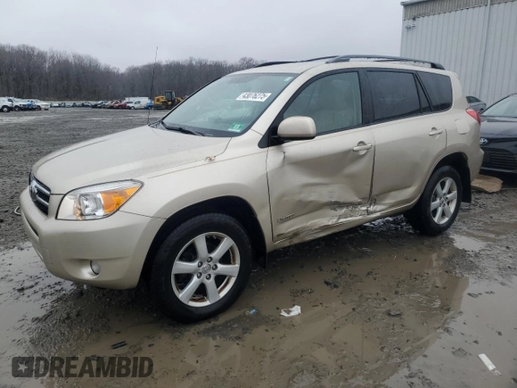 2008 Toyota RAV4 Ltd with VIN JTMBK31V086034723, listed as a Copart auction lot 43076275 with 114,731 mi miles and Salvage Title. Bid and sale history available at carsss.com. Image 1.