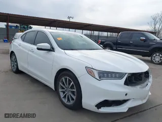 2018 Acura TLX with VIN 19UUB1F37JA004207, listed as a IAAI auction lot 41702092 with 116,046 mi miles. Bid and sale history available at carsss.com. Image 1.