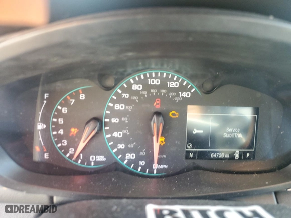 2018 Chevrolet Trax LS with VIN 3GNCJKSB8JL415423, listed as a Copart auction lot 88178045 with 64,736 mi miles and Salvage Title. Bid and sale history available at carsss.com. Image 9.