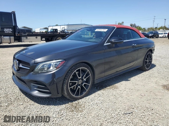 2021 Mercedes-Benz C 300 with VIN W1KWK8DB6MG101030, listed as a Copart auction lot 52044745 with 46,889 mi miles and Salvage title. Bid and sale history available at DreamBid. Image 1.