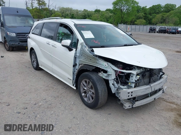 2021 Toyota Sienna XLE с VIN 5TDYSKFC6MS002087, выставлен на аукционе IAAI как лот 42182937 с пробегом 63 192 миль миль и . История ставок и продаж доступна на DreamBid. Изображение 1.