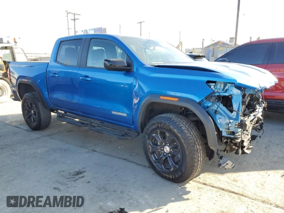 2023 GMC Canyon 2WD Elevation with VIN 1GTP5BEK7P1131310, listed as a Copart auction lot 83835134 with 0 mi miles and Salvage Title. Bid and sale history available at carsss.com. Image 4.