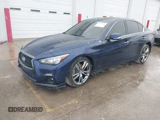 2021 Infiniti Q50 3.0t SIGNATURE EDITION with VIN JN1EV7CR0MM756102, listed as a IAAI auction lot 41743546 with 16,320 mi miles. Bid and sale history available at carsss.com. Image 17.