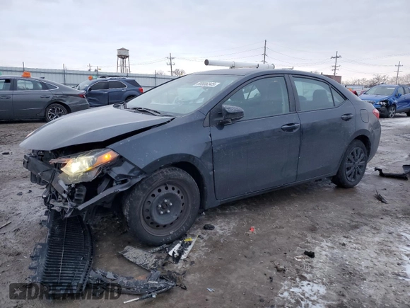 2019 Toyota Corolla L with VIN 2T1BURHE7KC173282, listed as a Copart auction lot 88806345 with 58,789 mi miles and Salvage title. Bid and sale history available at DreamBid. Image 1.