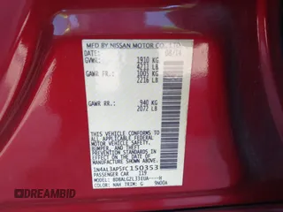 2015 Nissan Altima S with VIN 1N4AL3AP5FC150353, listed as a IAAI auction lot 41943391 with 98,906 mi miles and . Bid and sale history available at DreamBid. Image 9.