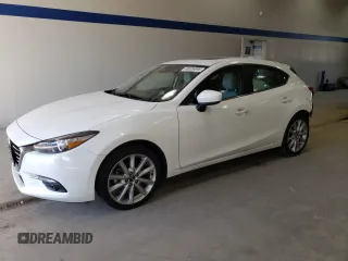 2017 Mazda 3 Grand Touring with VIN 3MZBN1M34HM143009, listed as a Copart auction lot 46926945 with 75,424 mi miles and Salvage Title. Bid and sale history available at carsss.com. Image 1.