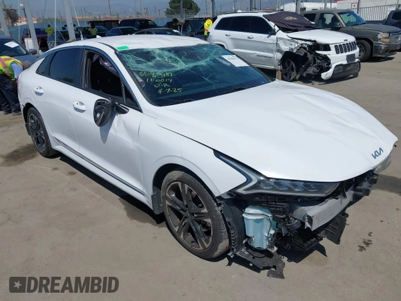 2022 Kia K5 GT-Line z VIN 5XXG64J28NG112507, wystawiony jako IAAI lot #41998172 z przebiegiem 43 915 mil mil oraz . Historia ofert i sprzedaży dostępna na DreamBid. Obrazek 1.