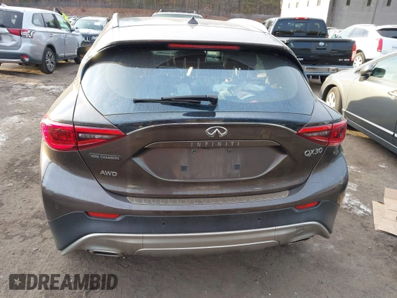 2017 Infiniti QX30 Luxury with VIN SJKCH5CR8HA034526, listed as a IAAI auction lot 41338947 with 67,166 mi miles. Bid and sale history available at carsss.com. Image 15.