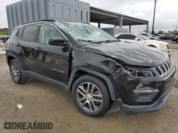2020 Jeep Compass Altitude with VIN 3C4NJCBB1LT154775, listed as a Copart auction lot 86692814 with 21,099 mi miles and Non Repairable. Bid and sale history available at carsss.com. Image 4.