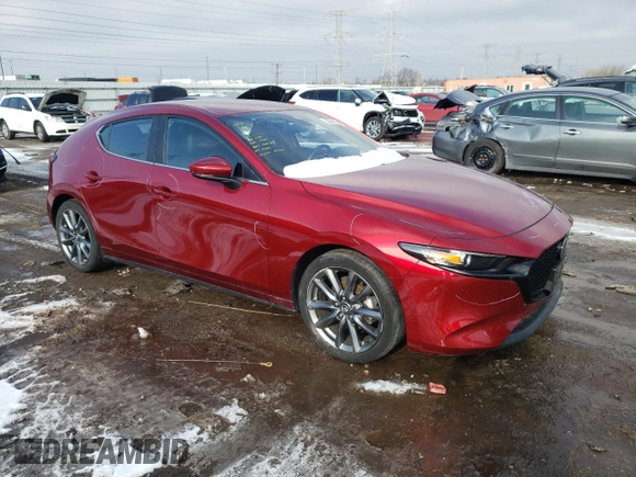 2019 Mazda Mazda3 Hatchback with VIN JM1BPAJM3K1119525, listed as a Copart auction lot 36617393 with 35,612 mi miles. Bid and sale history available at carsss.com. Image 4.