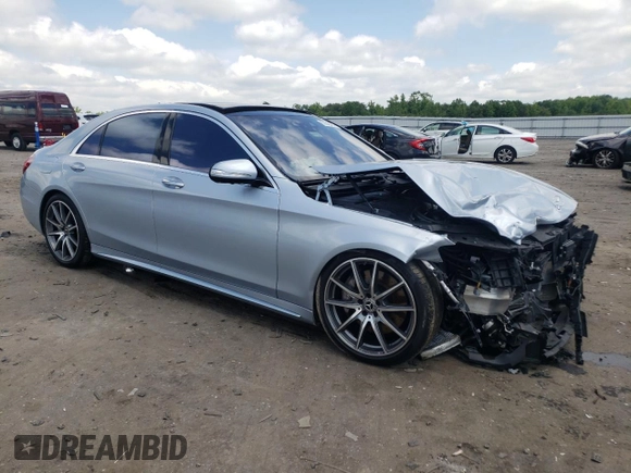 2020 Mercedes-Benz S S 560 with VIN WDDUG8GB6LA523756, listed as a Copart auction lot 55648464 with Not Provided miles and Salvage Title. Bid and sale history available at carsss.com. Image 4.