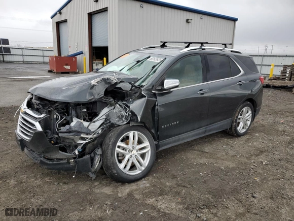 2018 Chevrolet Equinox Premier with VIN 3GNAXWEX8JL394898, listed as a Copart auction lot 50263935 with 0 mi miles and Salvage Title. Bid and sale history available at carsss.com. Image 1.