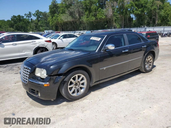 2008 Chrysler 300 C Hemi with VIN 2C3KA63H08H156142, listed as a Copart auction lot 53741595 with 216,677 mi miles and Salvage Title. Bid and sale history available at carsss.com. Image 1.