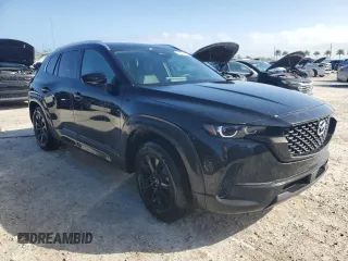 2025 Mazda CX-50 S Select with VIN 7MMVABAM0SN300739, listed as a Copart auction lot 77063434 with 3,042 mi miles and Salvage Title. Bid and sale history available at DreamBid. Image 4.