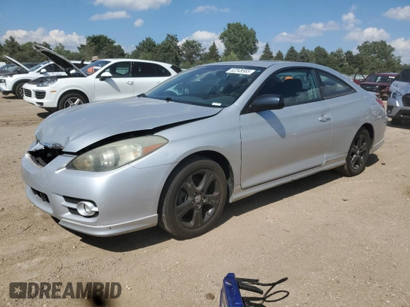 2007 Toyota Solara SE with VIN 4T1CE30P07U757475, listed as a Copart auction lot 62348565 with 124,042 mi miles and Salvage title. Bid and sale history available at DreamBid. Image 1.