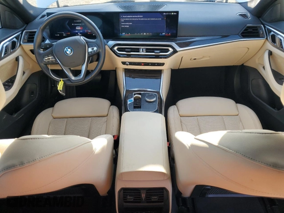 2024 BMW i4 eDrive35 with VIN WBY43AW0XRFR93179, listed as a Copart auction lot 52396475 with 14,905 mi miles and Salvage Title. Bid and sale history available at carsss.com. Image 8.