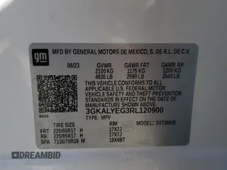 2024 GMC Terrain AT4 z VIN 3GKALYEG3RL120900, wystawiony jako Copart lot #55596795 z przebiegiem 55 119 mil mil oraz Szkoda całkowita • Salvage title. Historia ofert i sprzedaży dostępna na DreamBid. Obrazek 13.