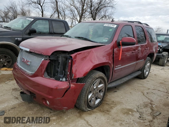 2011 GMC Yukon SLT with VIN 1GKS2CE05BR197666, listed as a Copart auction lot 41823744 with 108,215 mi miles and Salvage Title. Bid and sale history available at carsss.com. Image 1.