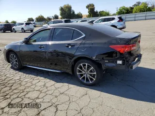 2018 Acura TLX Technology with VIN 19UUB3F55JA003344, listed as a Copart auction lot 59214005 with Not provided miles and Salvage title. Bid and sale history available at DreamBid. Image 2.