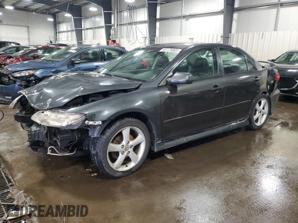 2005 Mazda 6 Sport S with VIN 1YVHP80D955M66983, listed as a Copart auction lot 46175065 with 182,039 mi miles and Salvage Title. Bid and sale history available at DreamBid. Image 1.