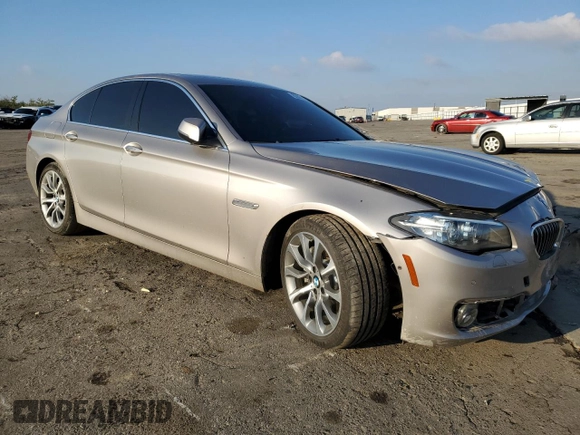 2016 BMW 5 Series 535i with VIN WBA5B1C52GG133919, listed as a Copart auction lot 82861244 with 34,041 mi miles and Salvage Title. Bid and sale history available at DreamBid. Image 4.