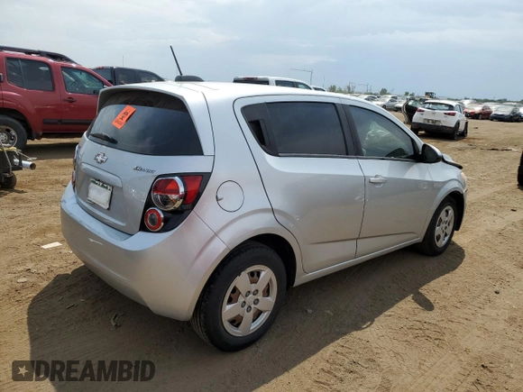 2015 Chevrolet Sonic LS with VIN 1G1JB6SH4F4198631, listed as a Copart auction lot 63808334 with 147,662 mi miles and Salvage title. Bid and sale history available at DreamBid. Image 3.