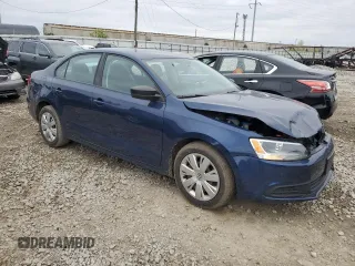 2011 Volkswagen Jetta Sedan S with VIN 3VW2K7AJ2BM095354, listed as a Copart auction lot 52350855 with 77,063 mi miles and Salvage Title. Bid and sale history available at carsss.com. Image 4.