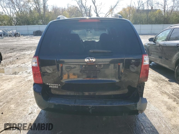 2010 Kia Sedona LX with VIN KNDMG4C36A6355277, listed as a Copart auction lot 77987954 with 222,929 mi miles and Non Repairable. Bid and sale history available at DreamBid. Image 6.