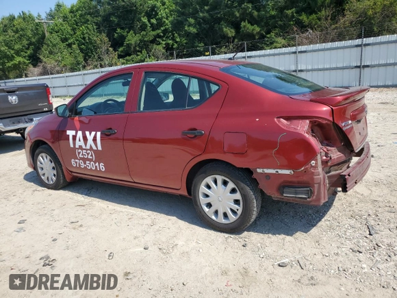 2016 Nissan Versa S Plus with VIN 3N1CN7AP1GL916821, listed as a Copart auction lot 61146545 with 317,406 mi miles and Salvage title. Bid and sale history available at DreamBid. Image 2.