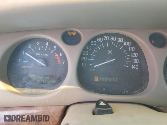 2003 Buick LeSabre Limited with VIN 1G4HR54K03U252227, listed as a Copart auction lot 58217005 with 247,353 mi miles and Salvage title. Bid and sale history available at DreamBid. Image 9.
