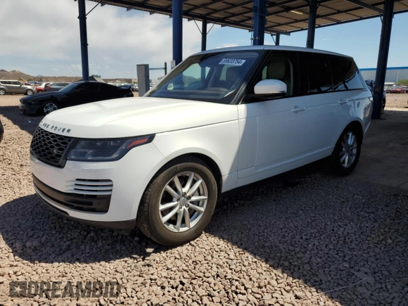 2020 Land Rover Range Rover with VIN SALGR2SU2LA597739, listed as a Copart auction lot 69633754 with 52,808 mi miles and Salvage title. Bid and sale history available at DreamBid. Image 1.