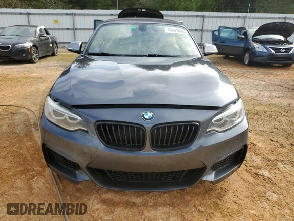 2016 BMW 2 Series M235i with VIN WBA1M1C57GV394290, listed as a Copart auction lot 76187684 with 60,838 mi miles and Salvage Title. Bid and sale history available at carsss.com. Image 5.