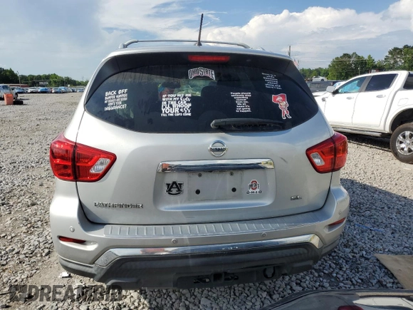 2017 Nissan Pathfinder SL with VIN 5N1DR2MNXHC675899, listed as a Copart auction lot 59728355 with 145,402 mi miles and Salvage title. Bid and sale history available at DreamBid. Image 6.