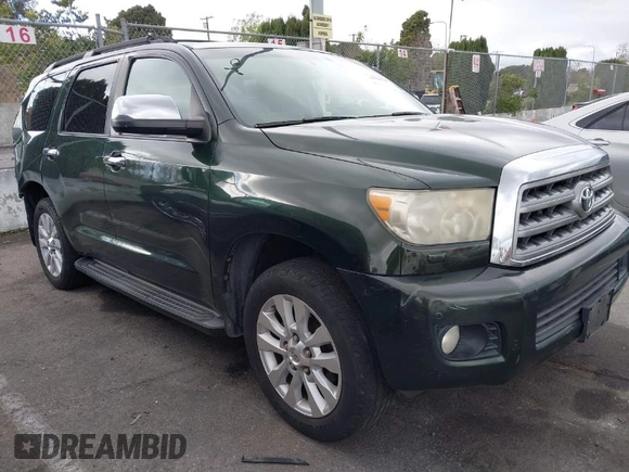 2010 Toyota Sequoia Platinum with VIN 5TDYY5G14AS022525, listed as a IAAI auction lot 41788508 with 205,415 mi miles. Bid and sale history available at carsss.com. Image 1.