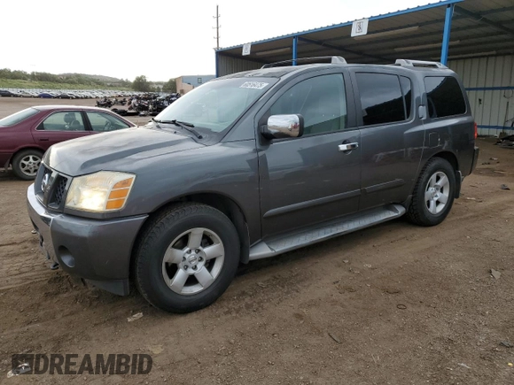 2004 Nissan Armada SE z VIN 5N1AA08A14N701309, wystawiony jako Copart lot #60516475 z przebiegiem 132 005 mil mil oraz Czysty tytuł • Clean title. Historia ofert i sprzedaży dostępna na DreamBid. Obrazek 1.