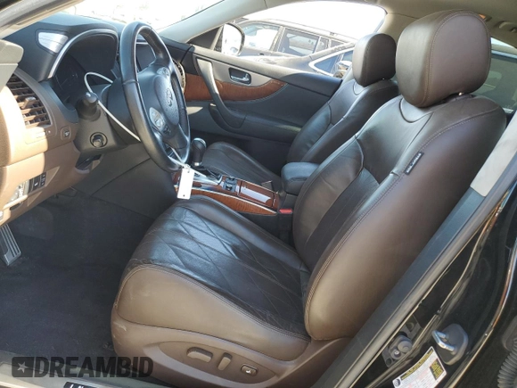 2016 Infiniti QX70 with VIN JN8CS1MU4GM670913, listed as a Copart auction lot 44271595 with 66,151 mi miles and Salvage title. Bid and sale history available at DreamBid. Image 7.